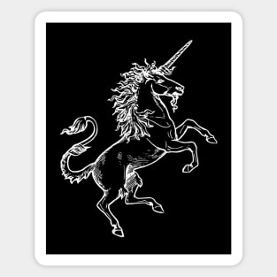 Medieval Heraldic Unicorn Magnet